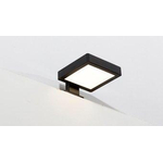 Plieger Stream Nero spiegelverlichting – opbouw vierkant – 10 cm – LED-verlichting – Zwart SW225432