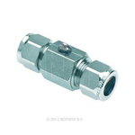 Bonfix Robinet-vanne à boisseau sphérique avec commande par tournevis 12mm raccord à compression droit chrome 8914407