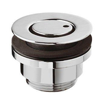 Raminex Eye bonde d'évacuation universelle pour lavabo 1 1/4 avec plaque de recouvrement fixe Ø63mm chrome 8914441