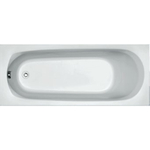 Plieger Basic baignoire solo 170x70cm 37cm de profondeur Acrylique avec pieds blanc 0940893