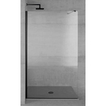 Plieger Panorama paroi de douche 6mm 118/120x200cm excl. barre de fixation murale incl. fixation noir/clair SW207762