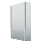 Plieger Panorama douchewand 6mm met draaideur 100/30x200cm inclusief bevestiging exclusief muursteun chroom 0983728