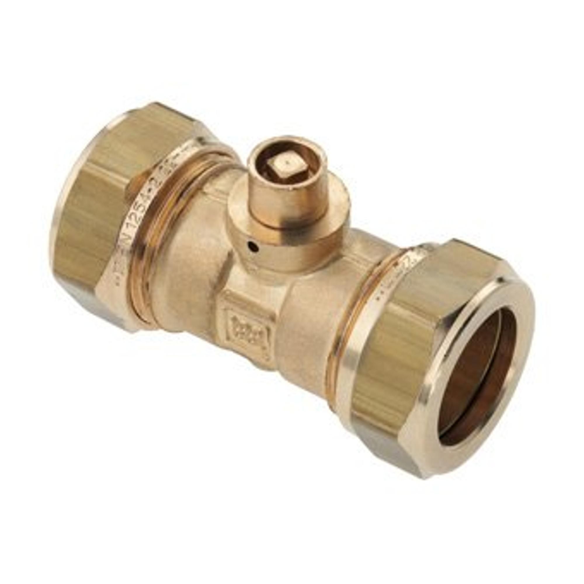 Bonfix vernikkelde knelkoppeling met ontluchting 15mm 82780AN Sanitairwinkel.nl