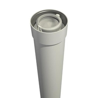 Ubbink Ubi Fit PP prolongement concentrique T120 ø60/100 L=500mm blanc