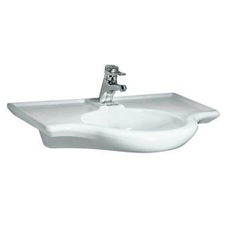 Laufen Libertyline Lavabo ergonomique 80x55cm 1 trou de robinet Blanc