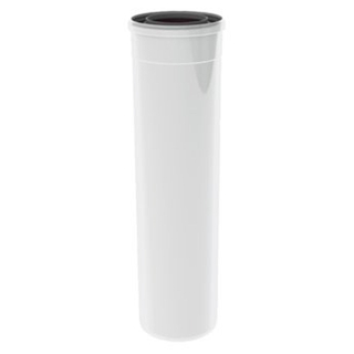Burgerhout Twinsafe tuyau de fumée ø80 125mm l 250mm PP concentrique blanc