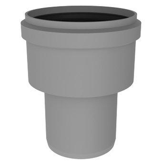Burgerhout Bm pp conduit de fumée agrandi 80 100mm gris
