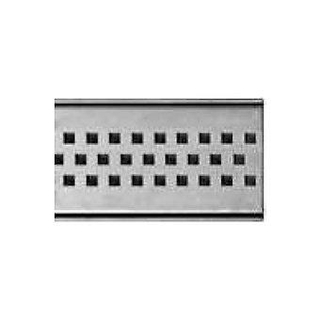 Easy Drain Multi grille simple Carre 7 80cm Inox