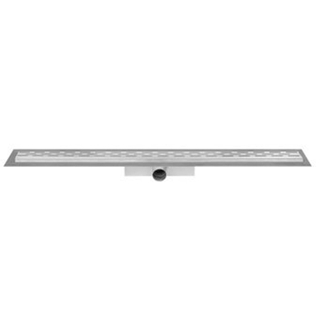 Easy Drain Compact 30 douchegoot RVS met enkele plaat RVS standaard RVS flens waterslot 30mm 80cm inbouw diepte 63mm met zijuitloop TWEEDEKANS