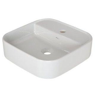 Plieger Fresno lavabo en saillie 1 trou pour robinet 42x42cm blanc