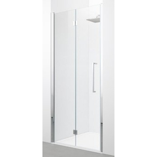 Novellini Young 2.0 1BS porte pliante pour niche 94/98x200cm gauche noir/clair