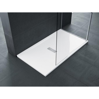 Novellini ultra flat Bac de douche Rectangulaire 160x90x3.5cm Syphon inclus Acrylique Blanc mat