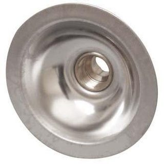 RVS gevelkom 1/2x15 mm zonder sleutel