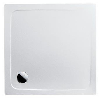 Kaldewei Superplan bac à douche en acier 90x90x2.5cm carré avec antidérapant blanc