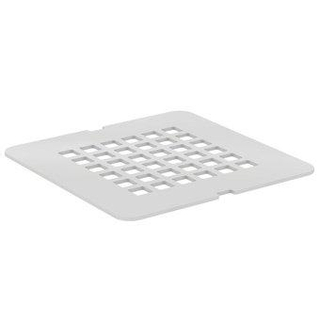 Ideal standard Ultraflat solid grille de recouvrement acier inoxydable 12,5x12,5cm blanc