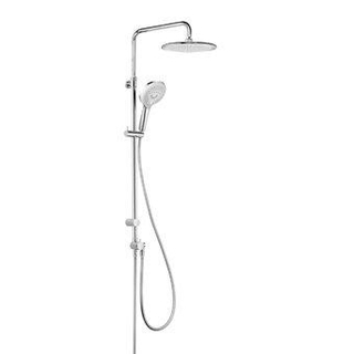 Kludi Freshline colonne de douche sans vanne de douche avec douche de tête ø25cm et douchette à main 3s avec flexible de douche 160cm chrome