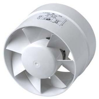 Plieger ventilator cilinder 188 kubieke meter diameter 125mm wit