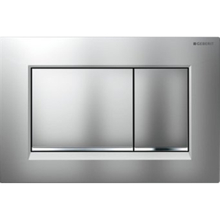 Geberit sigma 30 Bouton de commande wc 24.6x16.4cm pour réservoir Geberit Sigma UP chrome mat/chrome brillant/chrome mat SECOND CHOIX