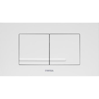 Wisa XT Kantos plaque de commande en plastique dualflush DF blanc