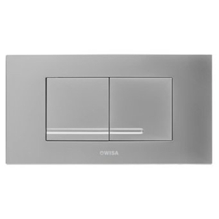 Wisa XT Kantos plaque de commande plastique double chasse DF chrome mat