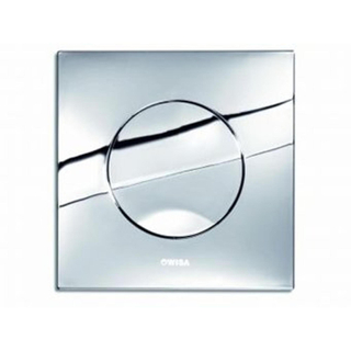 Wisa Maro plaque de commande plastique mécanique 16x16cm avec interruption de chasse pour élément WC XS chrome brillant