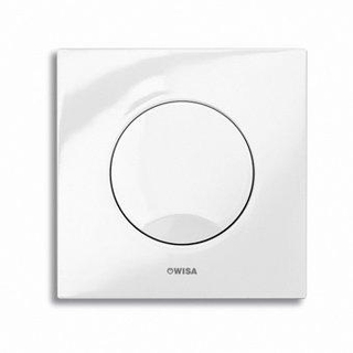 Wisa Maro plaque de commande plastique mécanique 16x16cm pour élément urinoir XS blanc