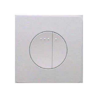 Wisa 3100 Carre plaque de commande pour commande frontale 2 boutons blanc