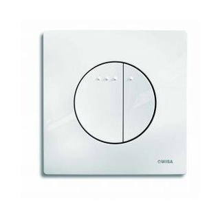 Wisa Enyo panneau de commande dualflush DF blanc