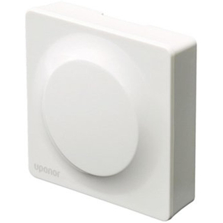 Uponor smatrix base thermostat d'ambiance public bm t 143 bus 26.5x80x80mm filaire avec contrôle de température couvert blanc brillant