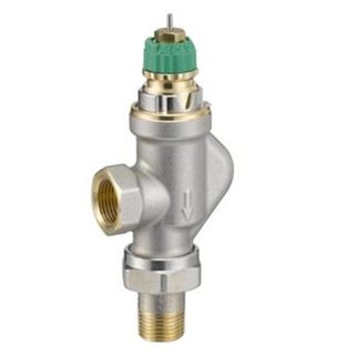 Danfoss Dynamic Valve thermostatische radiatorafsluiter haaks verkeerd 3/8 instelbaar debiet van 25 135 l/h RA DV