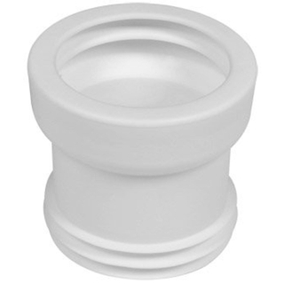 Wisa manchon de cuvette en plastique 100 110mm droit blanc