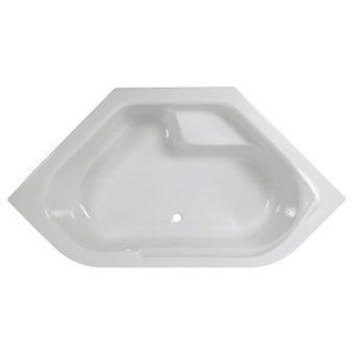 Wisa Anzio baignoire acrylique hexagonale 145x145x44,5cm blanc