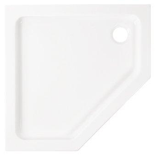 Wisa Malaga receveur de douche en acrylique pentagonal 100x100x3,5cm blanc