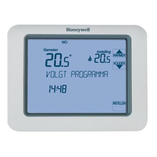 Honeywell Chronotherm horloge thermostat tactile 24v on / off avec écran tactile de fonctionnement comprenant. 2x batterie blanche