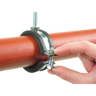 Walraven bismat® flash collier pour tuyau avec insert en caoutchouc m8 48 51 mm