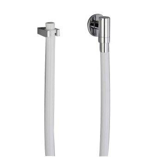 Dornbracht WaterTube WaTER TUBE Coude mural pour tube Kneipp avec support de flexible avec rosace individuelle Chrome