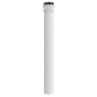 Burgerhout EasySafe tube d'extension ø60/100mm, L=1000mm PP, concentrique blanc