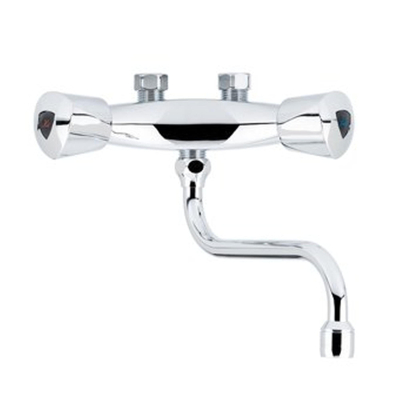 Ithodaalderop WD mitigeur montage murale bec inférieur chromé