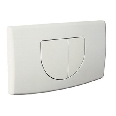 Plieger Spring bedieningsplaat - frontbediening - dubbele spoeltechniek - wit