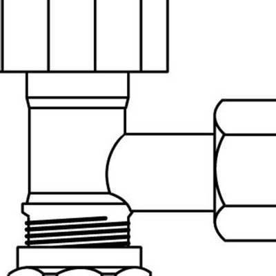 VSH robinet d'arrêt d'angle 3/8x12mm à compression chromé
