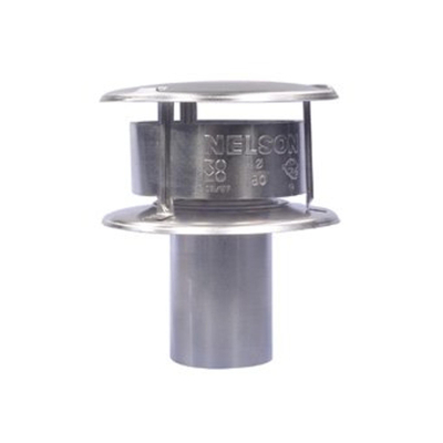Burgerhout Nelson rookgaskap Ø100mm Aluminium Nelson