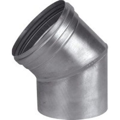 Burgerhout BM FIX Coude segmenté en aluminium à paroi épaisse 45 degrés 130mm