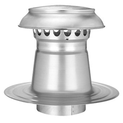 Burgerhout Vent alu 2000 évent de toit en aluminium à double paroi avec capuchon en aluminium 350mm anjo