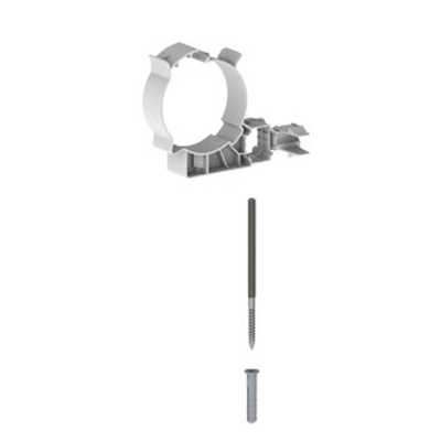 Fixation Burgerhout V2.0 ø80mm PP blanc