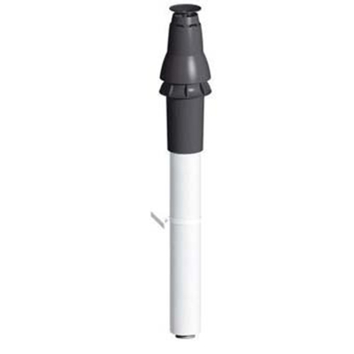 Burgerhout Skyline 3000 gouttière en aluminium concentrique 80 125 mm noir
