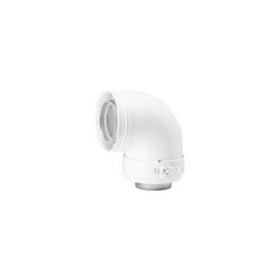Burgerhout coude concentrique en alu fixe 90° 80/125mm