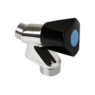 VSH robinet aérateur Luxe Basic DA-EB chromé avec clapet z. écrou douille 1/2x3/4"bu avec bouton moyen