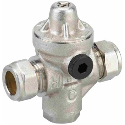 WattsRedufixdrukreduceerventiel instelbaar van 1.5 tot 5 bar22mm knelt.b.v. water