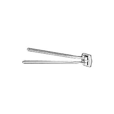 Geesa Standard Handdoekrek 2-armig Chroom