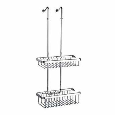 Geesa Basket Douche étagère suspendue double 26,5 cm Chrome